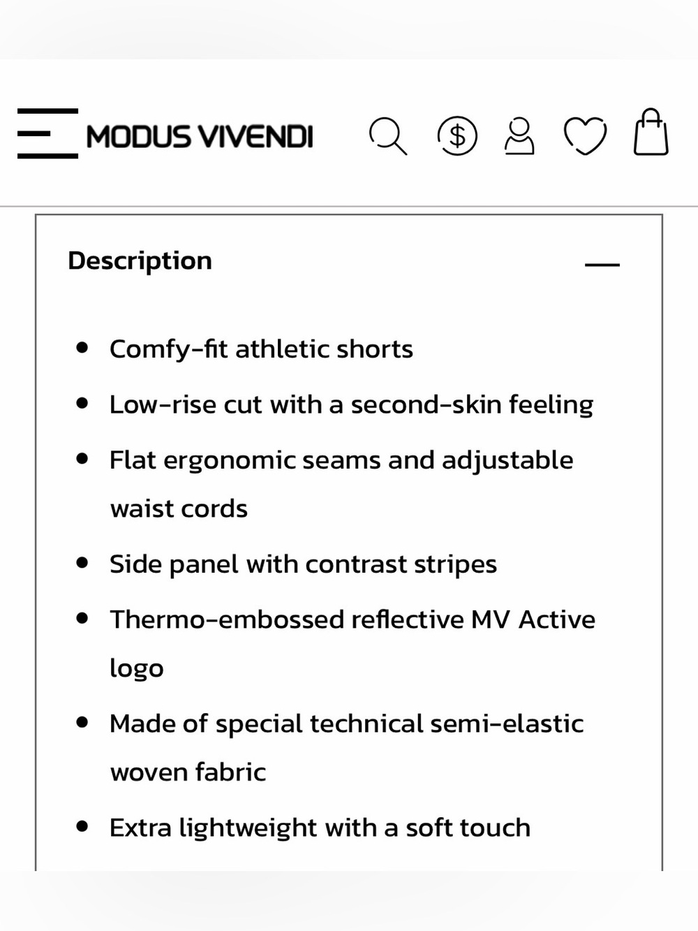 NWT | Modus Vivendi | Size Small | Tech Shorts - Picture 5 of 6